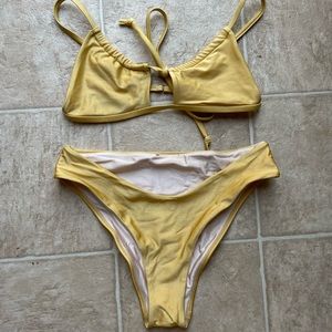 Pacsun yellow bikini